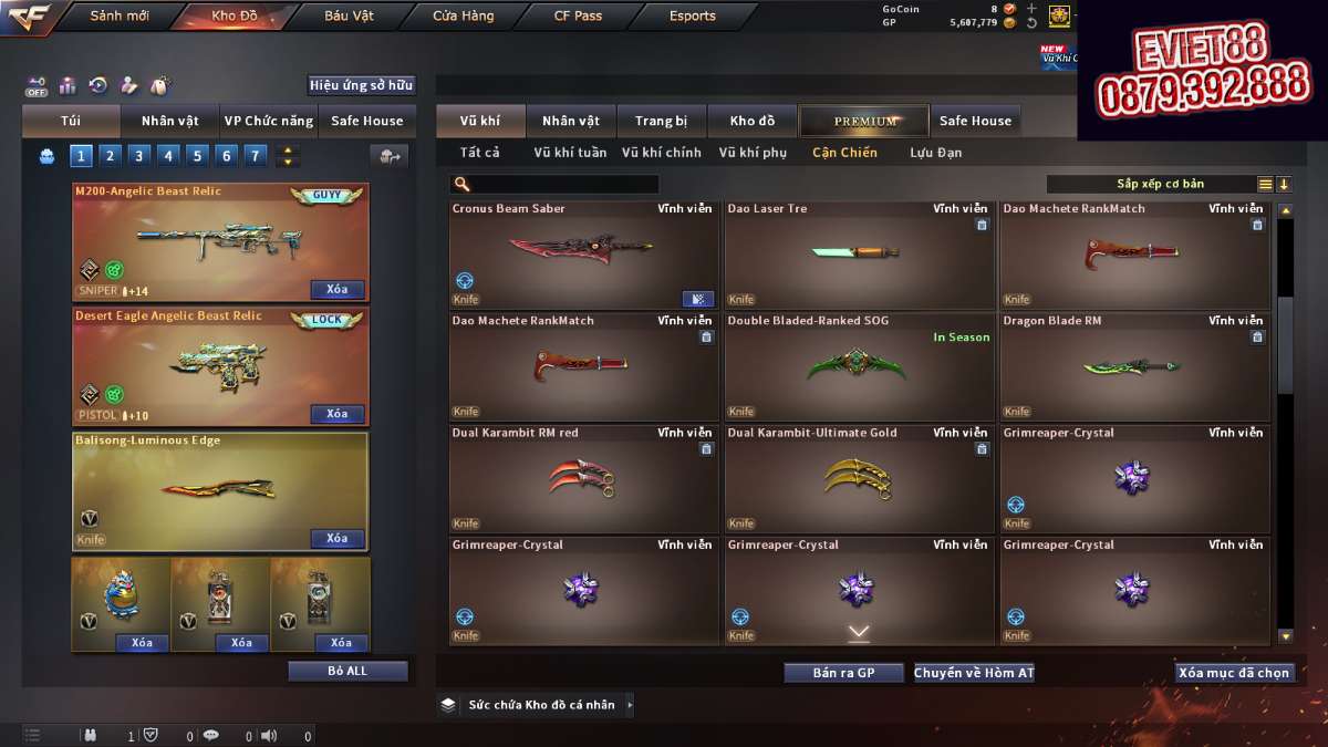 shop acc cf uy tin gia re